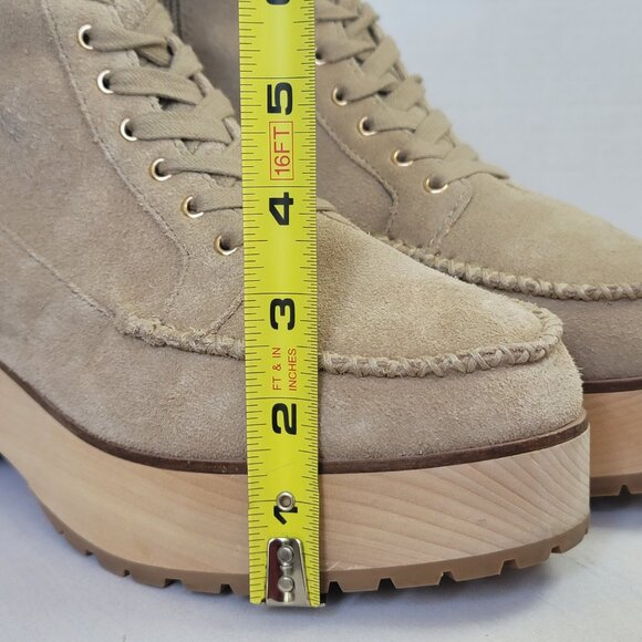 Kelsi Dagger Brooklyn Whip Clog Suede Booties Fawn Color Size 10 - Picture 16 of 16